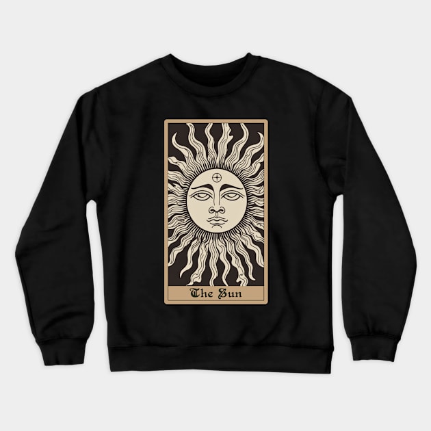 The Sun Tarot Card Crewneck Sweatshirt by Of Smoke & Soil